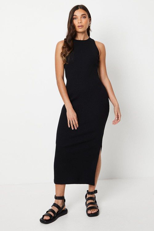 Petite Rib Racer Bodycon Maxi...