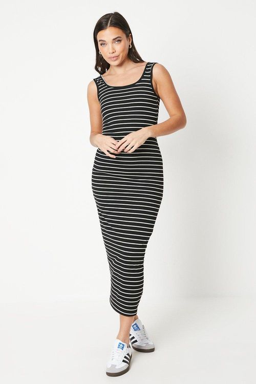 Petite Stripe Jersey Bodycon...