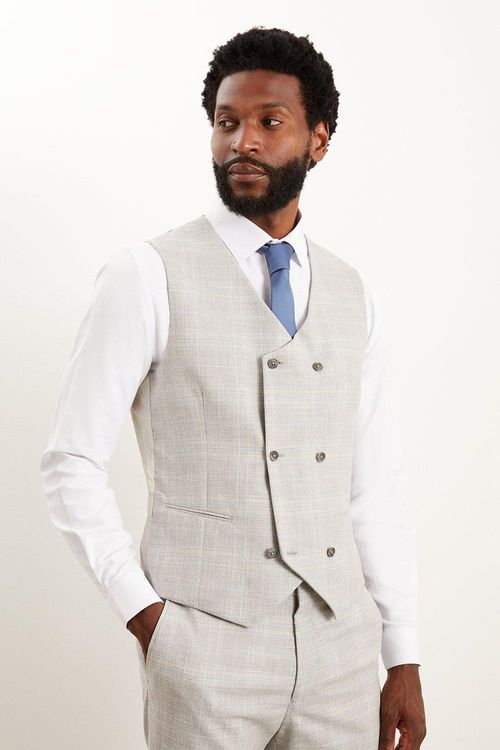 Mens Tailored Fit Grey...