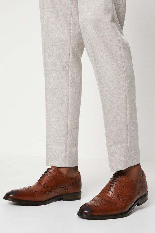 Mens Tan Leather Smart Oxford...