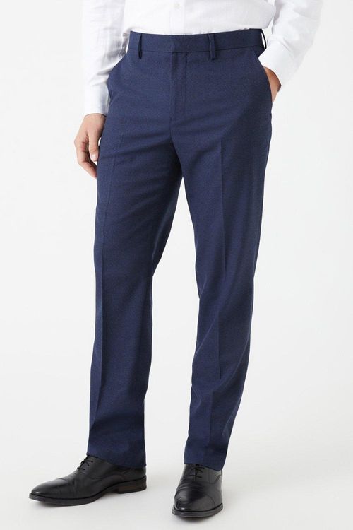 Mens Tailored Fit Navy Marl...