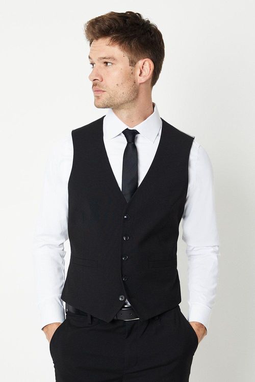 Mens Tailored Fit Black...