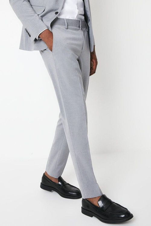 Mens Skinny Fit Light Grey...