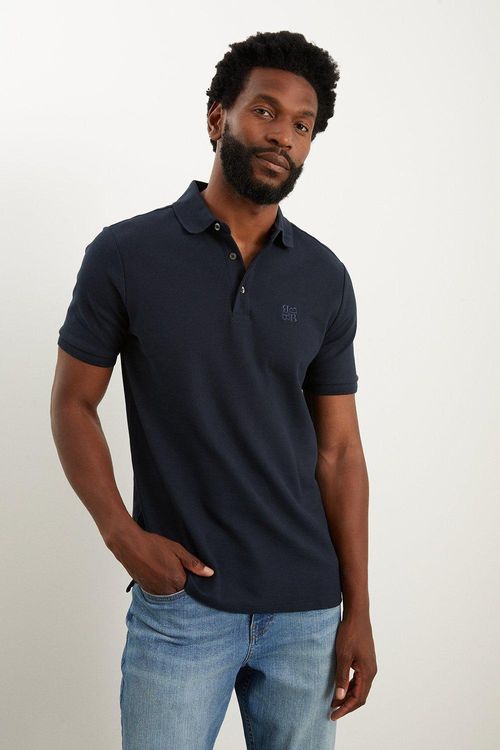 Mens Embroidered Pique Polo...