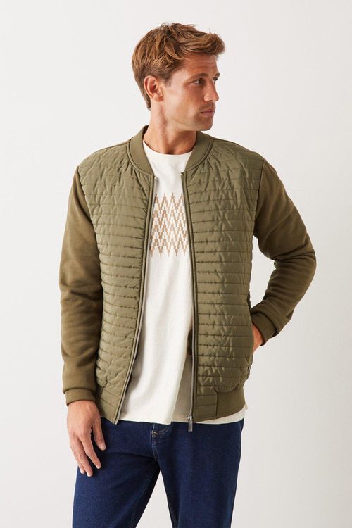 Mens Hybrid Bomber Jacket