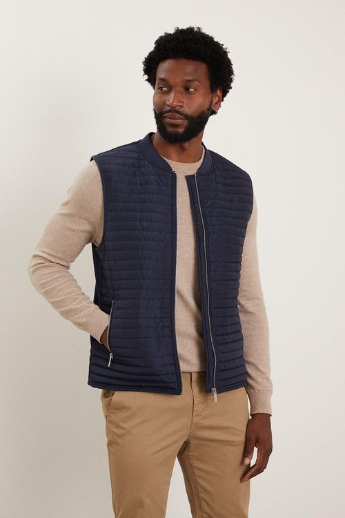 Mens Hybrid Bomber Gilet