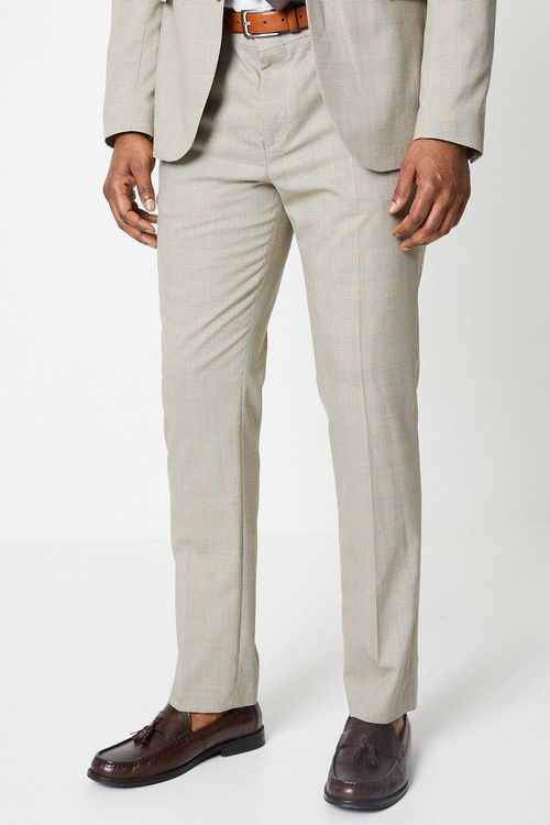 Mens Neutral Pow Check Suit...