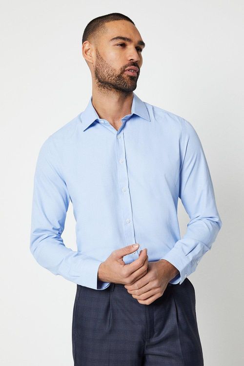 Mens Slim Fit Puppytooth Shirt