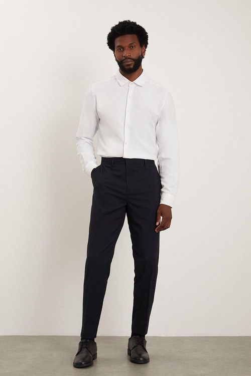 Mens Plus & Tall Slim Plain...