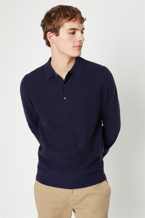 Mens Herringbone Long Sleeve...