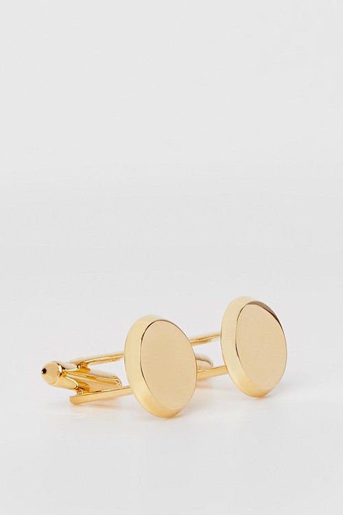 Mens Round Cufflinks