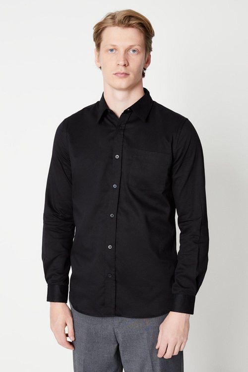 Mens Twill Sateen Long Sleeve...