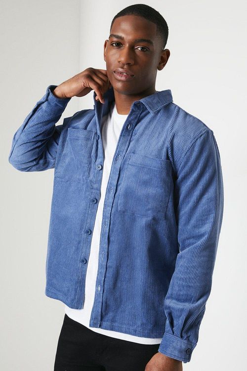 Mens Long Sleeve Mid Blue...