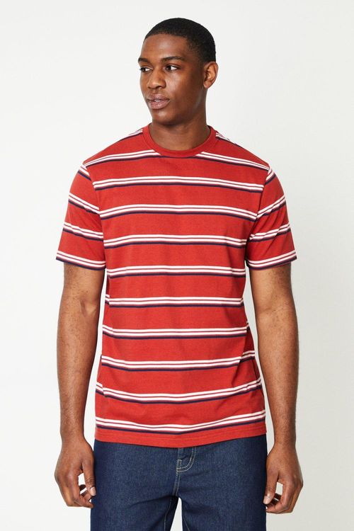 Mens Triple Stripe Tee