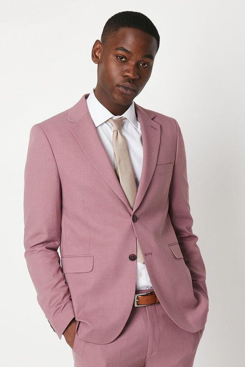 Mens Textured Rose Slim Fit...