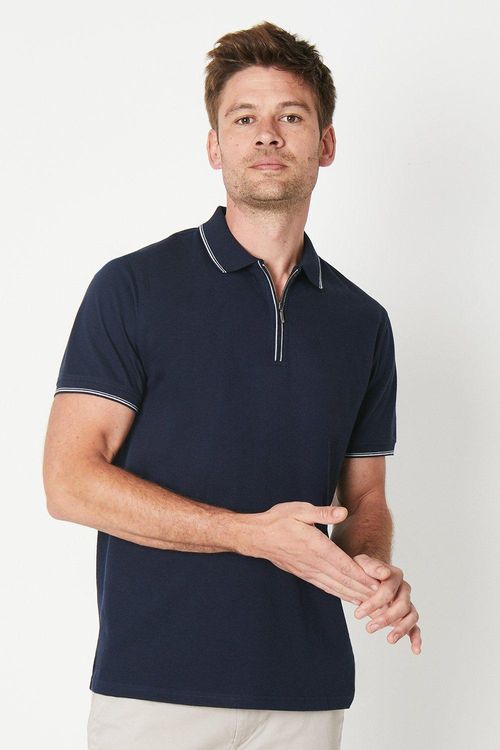 Mens Fine Tipped Polo