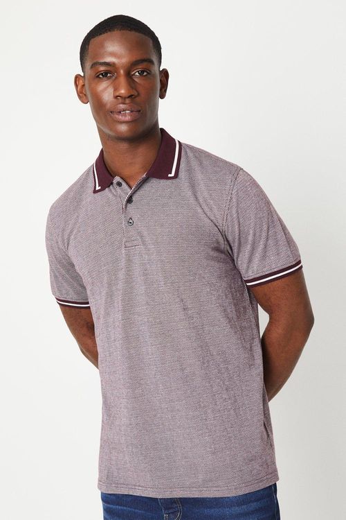 Mens Jacquard Polo