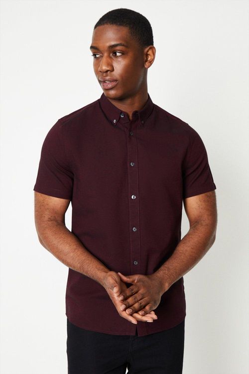 Mens Short Sleeve Oxford Shirt