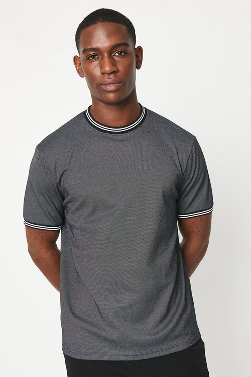 Mens Birdseye Tipped T-shirt