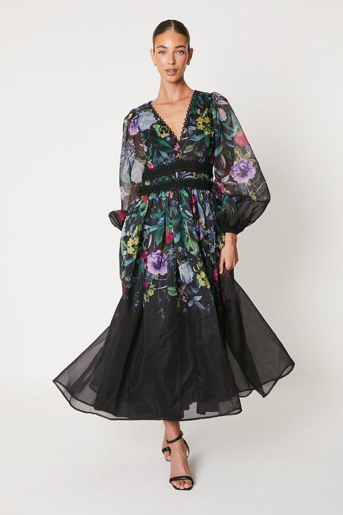 Womens Organza Floral...