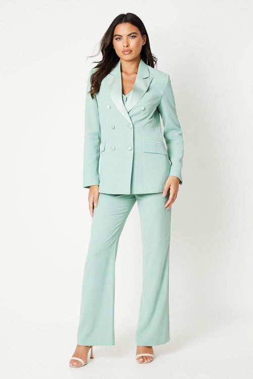 Womens Satin Detail Trouser