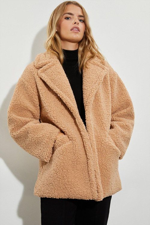 Womens Short Teddy Coat