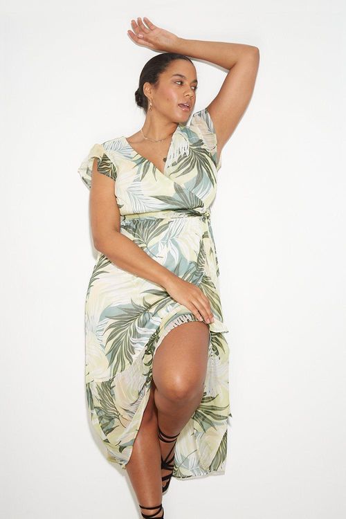 Womens Curve Green Tropical...