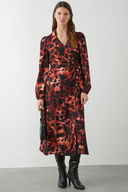 Womens Leopard Print Long...