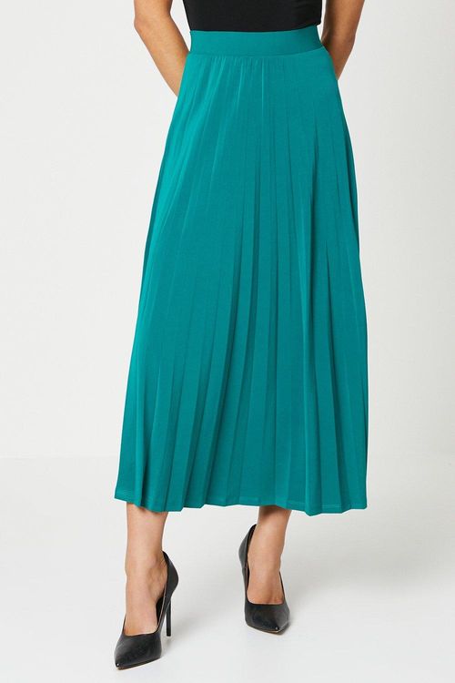 Womens Pleated Midi Skirt