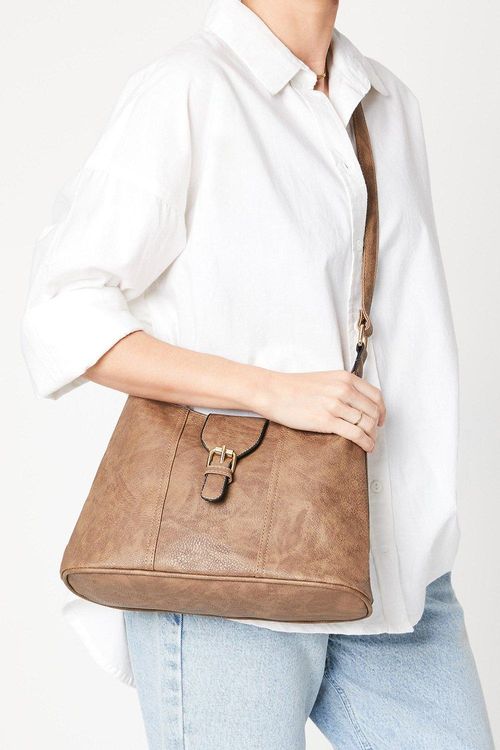 Womens Terry Zip Detail Tote...