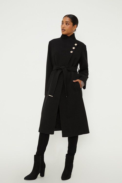 Womens Funnel Neck Coat