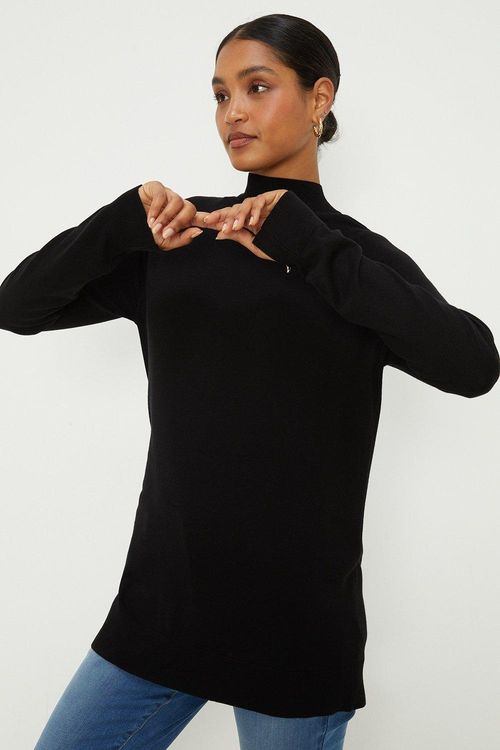 Womens Funnel Neck Tunic...