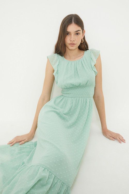 Womens Petite Mint Chiffon...