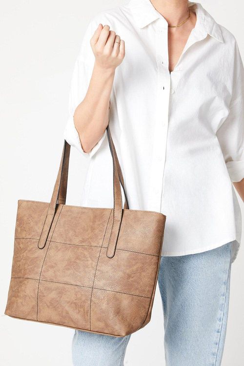 Womens Trish Stitched Tote Bag