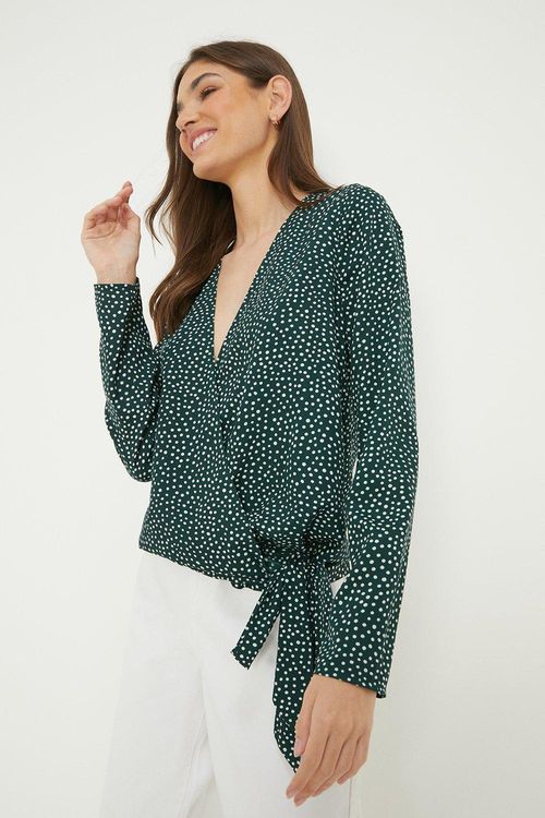 Womens Tall Green Spot Long...