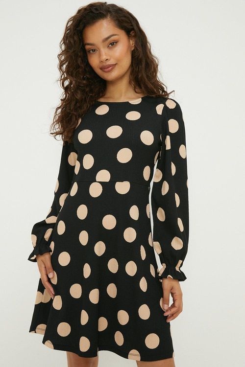 Womens Petite Spot Mini Dress