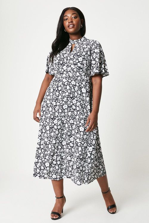 Womens Curve Spaced Floral...