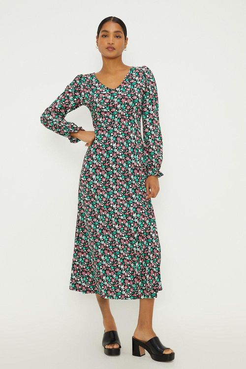 Womens Ditsy Floral Long...