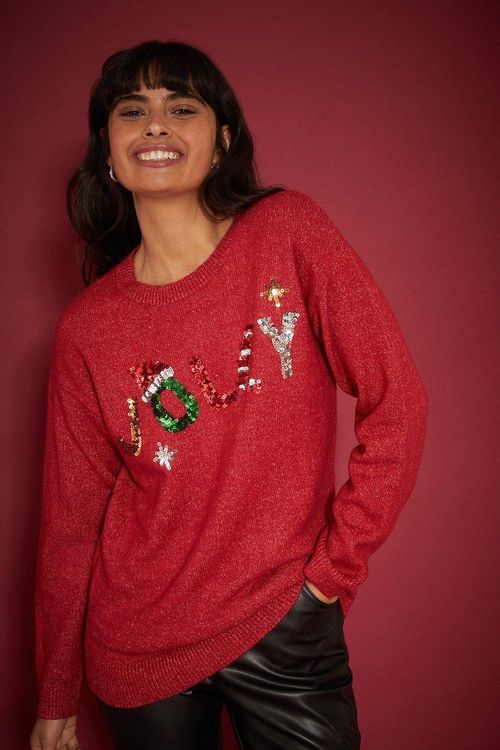 Womens Jolly Christmas Jumper