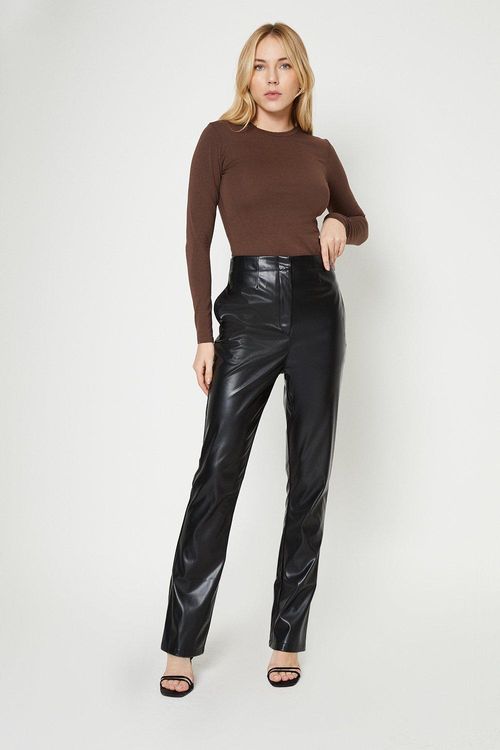 Womens Tall Faux Leather...