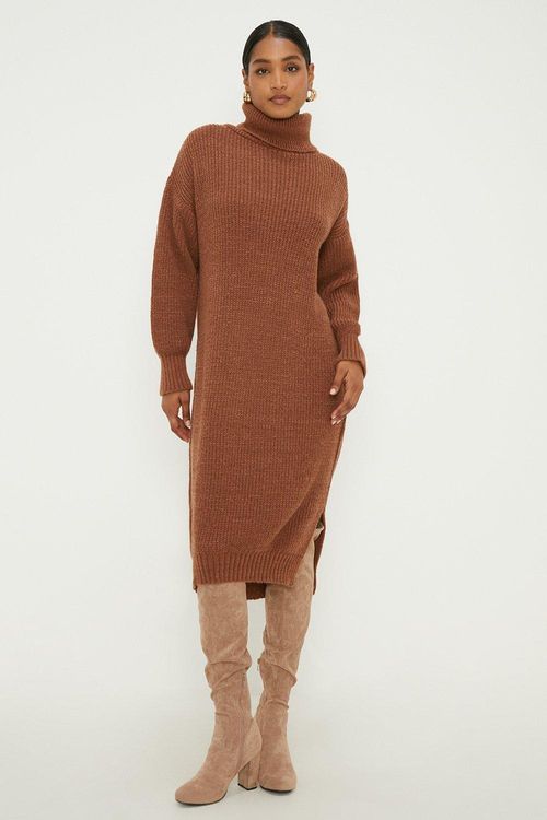 Womens Chunky Roll Neck...