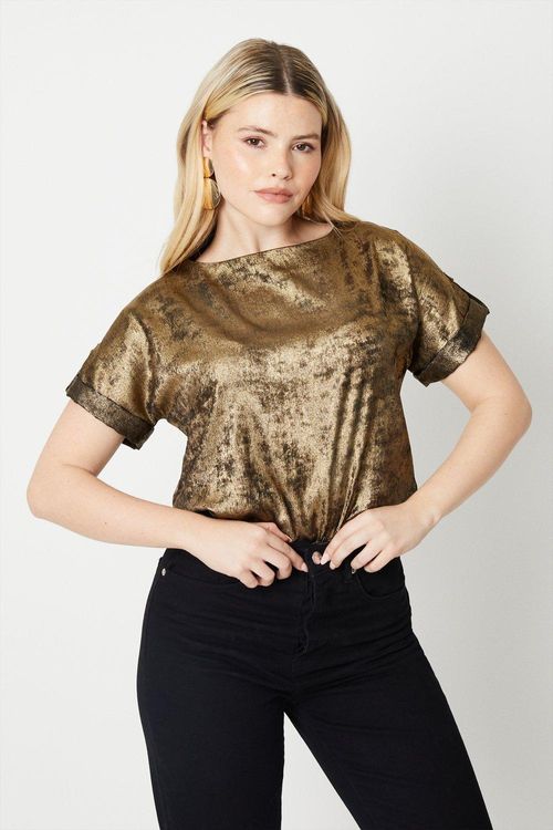 Womens Roll Sleeve Blouse