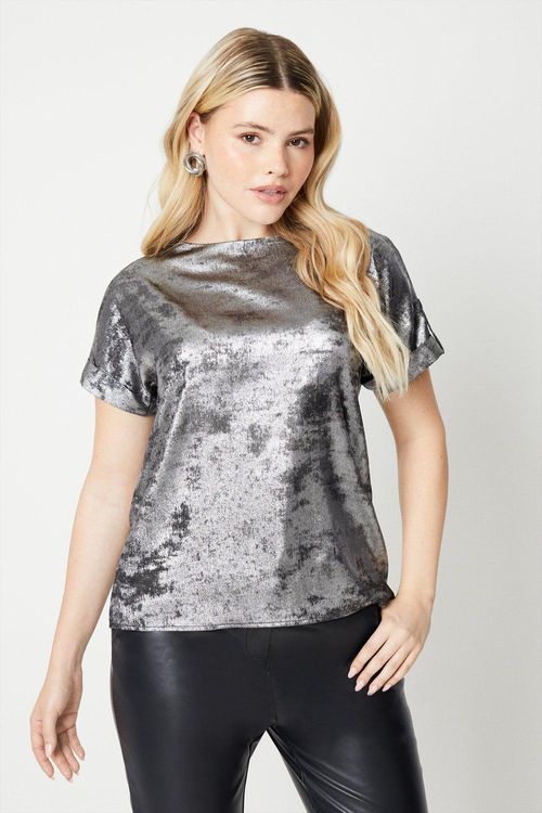 Womens Roll Sleeve Blouse