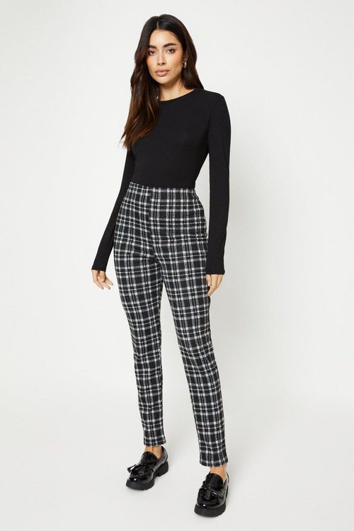 Womens Jacqaurd Check Pull On...