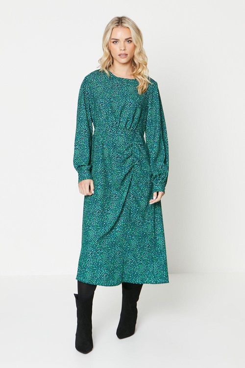 Womens Petite Green Spot...