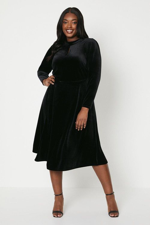 Womens Curve Keyhole Midi...