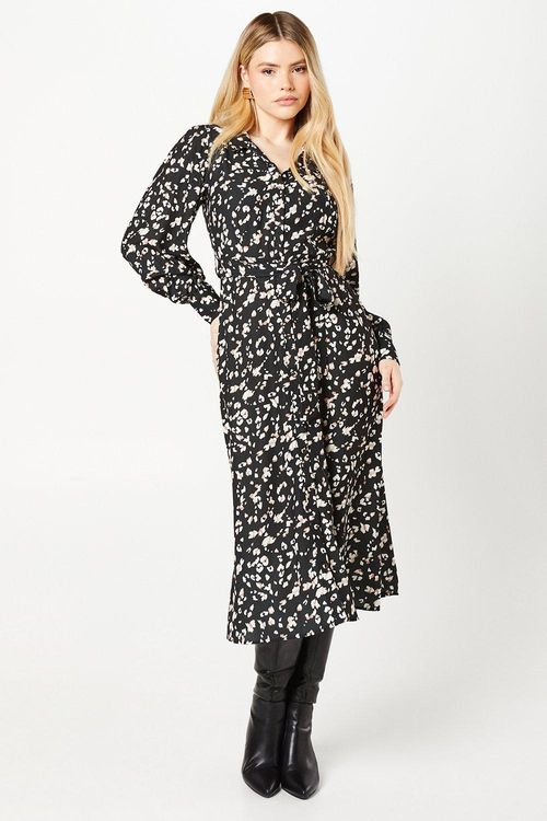 Womens Leopard Midi Shirt...