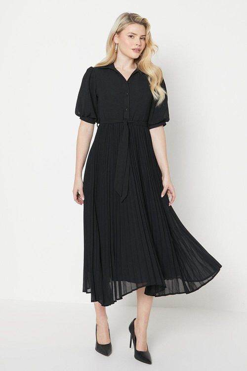 Womens Pleated Chiffon Midi...