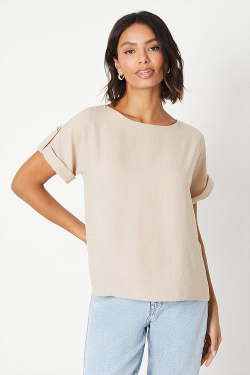 Womens Roll Sleeve Blouse