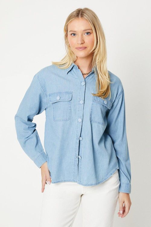 Womens Denim Pocket Shirt